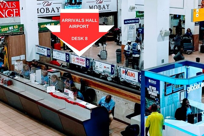 Airport Shuttle from Montego Bay (MBJ) to Hotel - Finding your driver and getting onto the right coach