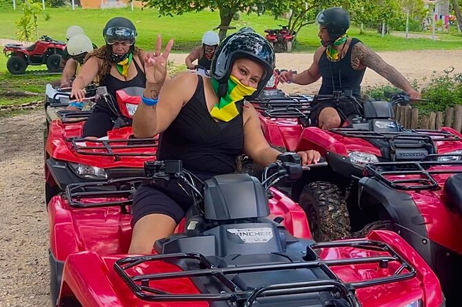 ATV, Bamboo Rafting , Horseback Ride & Blue Hole Falls Ocho Rios - Stop 1: White River Calypso bamboo rafting and tubing, calm water first