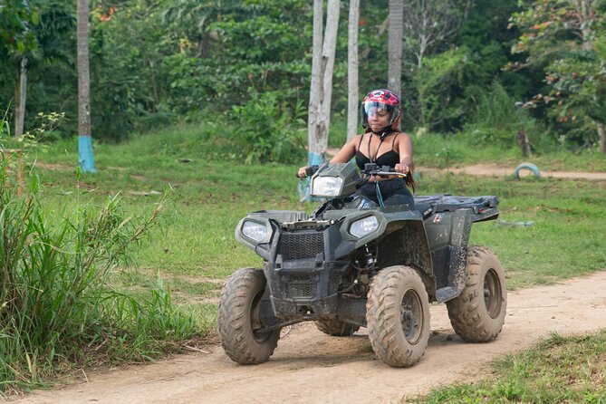ATV, Bamboo Rafting, Horseback Ride Guided Tour from Montego Bay - Scotchies Drax Hall: jerk lunch that’s casual, not fancy