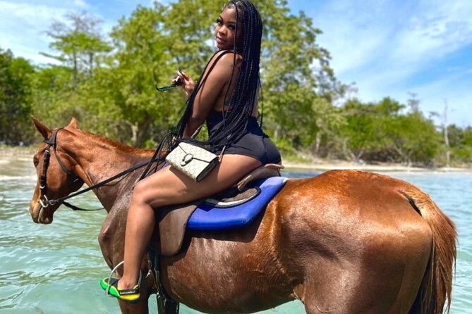 ATV , Bamboo Rafting & Horseback Riding tour from Montego bay - St. Ann’s Bay Horseback Riding and the Sea Swim Combo