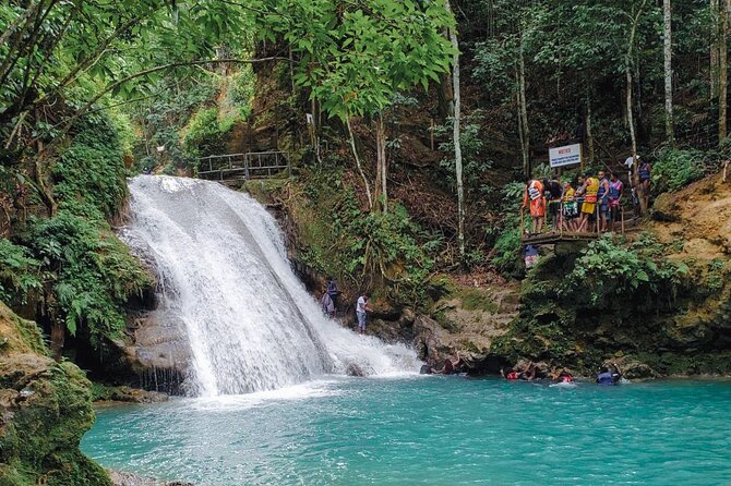 ATV Ride, Spanish Bridge, Blue Hole & Secret Falls-Private Tour - Blue Hole area and Island Gully Falls, where the water time matters