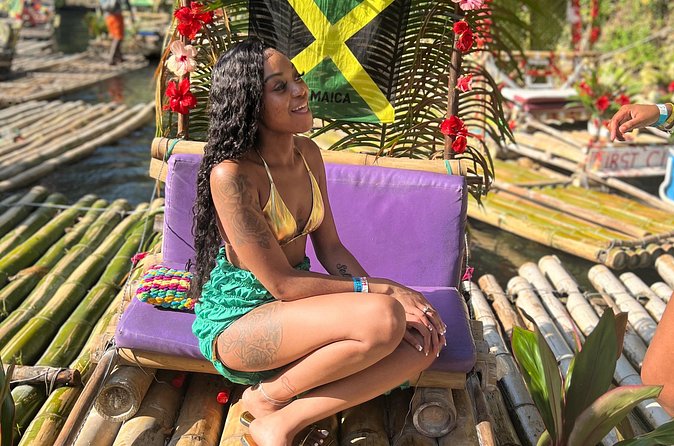 Bamboo rafting with limestone massage - Montego Bay Via the Hip Strip: Margaritaville, Coral Cliff, and More