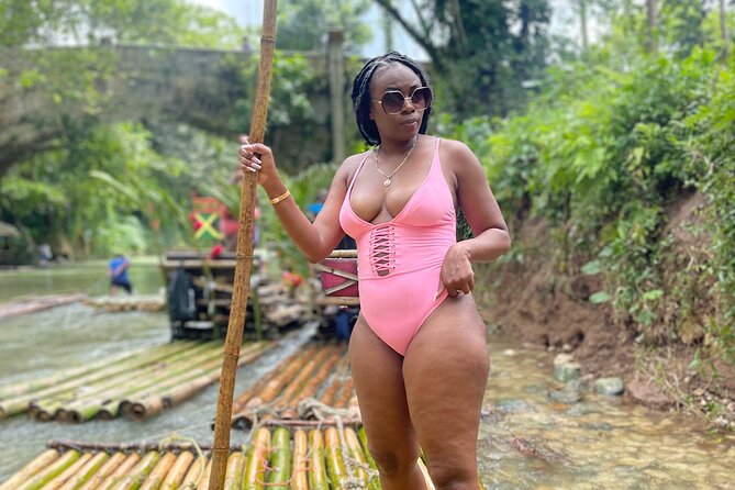 Bamboo Rafting with Limestone Massage from Montego Bay - Meet the Raft Captain and Set Your Playlist