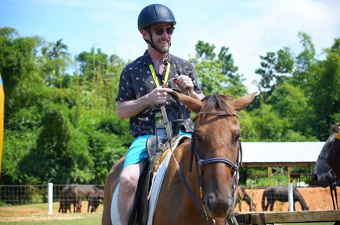Bambuza ATV, Zipline and Horseback Adventure from Negril - Zipline through bamboo, over riverbeds, and past waterfalls