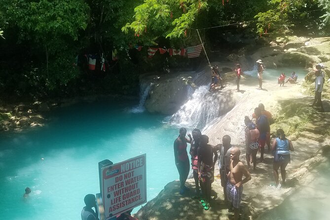 Blue Hole and Dunn's River Adventurous and hiking waterfalls from Ocho Rios - Blue Hole in Ocho Rios: waterfalls, cave time, and optional big thrills