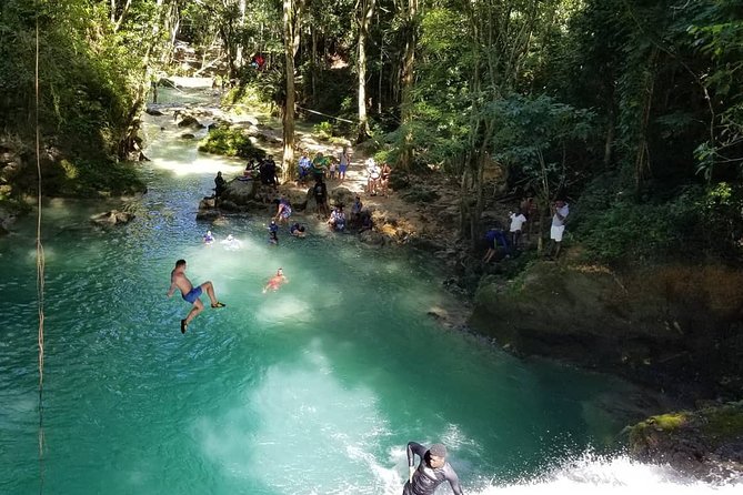Blue Hole And Konoko Falls Combo Tour From Ocho Rios & Runaway Bay! - Getting There in an Air-Conditioned Van, With Real Flexibility