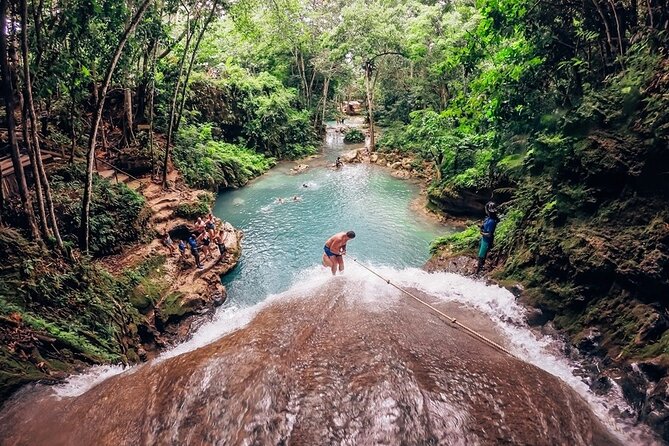 Blue Hole and River Tubing Combo from Falmouth - Blue Hole Time: Swim, Waterfalls, and Cave Exploration (Plus Optional Jumps)