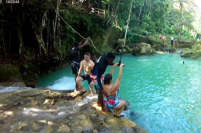 Blue Hole and Secret Falls plus Dunn's River Falls Combo Tour - Stop 2: Blue Hole and Secret Falls (Pools, Caves, and Cliffy Fun)