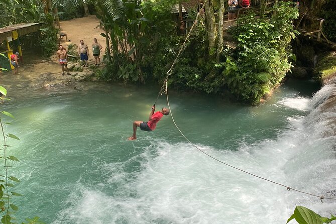 Blue Hole Falls & Ocho Rios from Montego Bay & Falmouth Jamaica - Blue Hole Mineral Spring: Waterfalls, Swim Time, and Safety