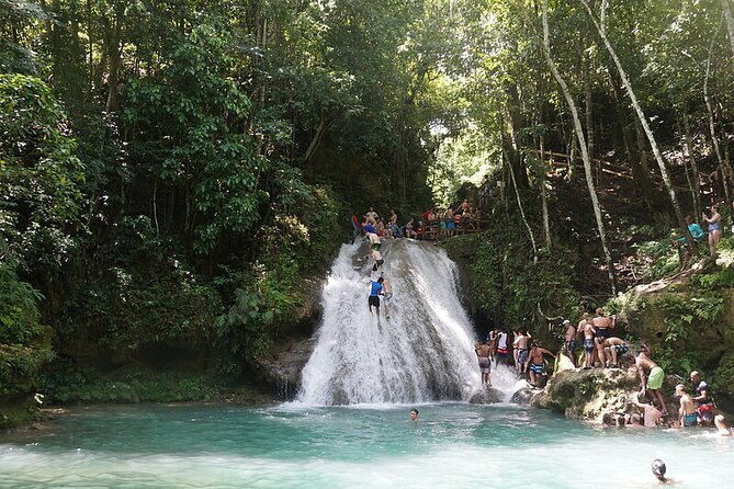 Blue Hole Ocho Rios - Rope Swing, Cliff Jumps, and Rock Entry: Your First Wave of Fun