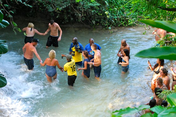 Blue Hole plus Secret Falls and Dunns River Falls Combo from Falmouth Hotels - Lunch at Scotchies Outdoor Garden Restaurant, Plan Your Spend