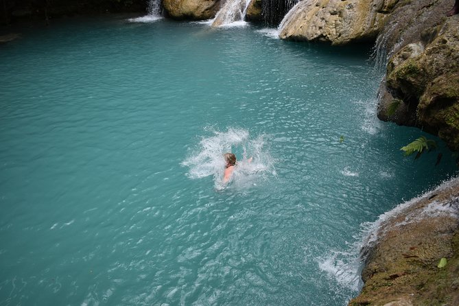 Blue Hole plus Secret Falls & Dunn's River Falls from Grand Palladium - Blue Hole Plus Secret Falls: Swim, Swing, and Chasing Cooler Water
