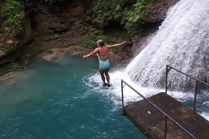 Blue Hole Private Tour from Ocho Rios - Blue Hole Falls time: pools, waterfalls, cave, and the rope swing