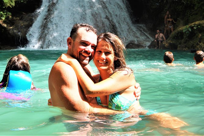 Blue Hole, Secret Falls, and Dunn's River Falls Combo Day-Trip - Lunch at Scotchies Outdoor Garden Restaurant: budget it, and choose food you can enjoy wet-day energy
