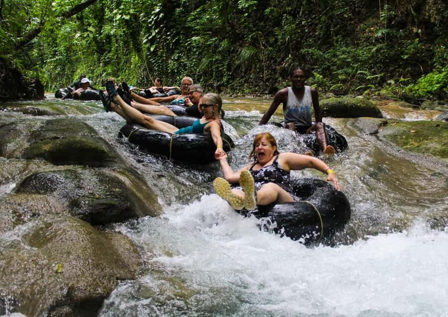 Blue Hole, Secret Falls, River Tubing and Dunn's River Falls - Dunn’s River Falls: 600-foot climb to the sea