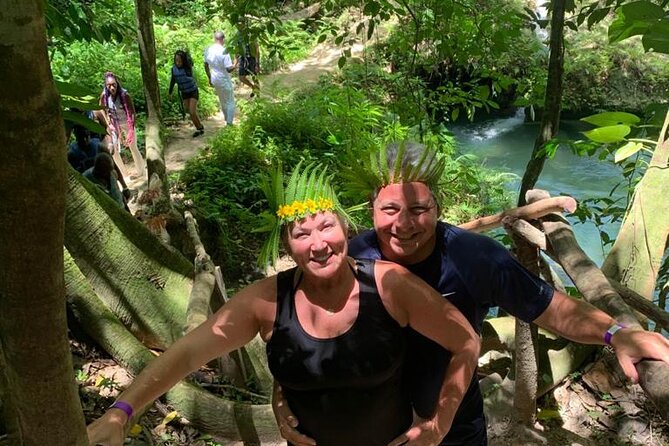 Blue Hole Water Falls (From Montego Bay & Falmouth) Private - Stop 2 at Dunn’s River Falls: climb the falls, swim the beach, and consider the zip line