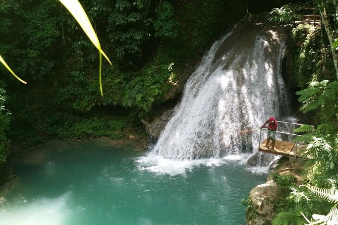 Blue Hole Waterfall & Beach Break Shore Excursion from Port of Falmouth - Bamboo Blu Beach break: downtime on white sand