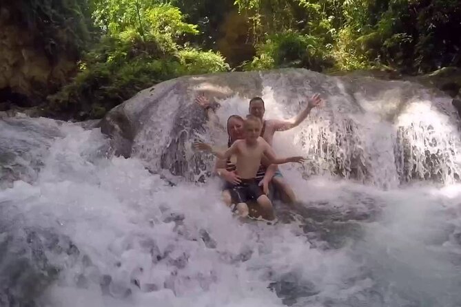 Blue Hole Waterfall Tour from Montego Bay - Arriving at the Blue Hole: guided walk, rock steps, and safe splash time