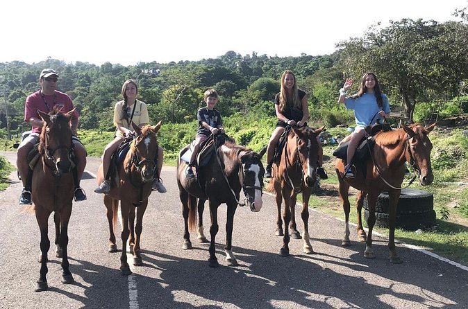 Blue hole waterfalls + horseback riding combo tour from Ocho Rios - Blue Hole Waterfall Time: Rope Swing and Cliff Jumping