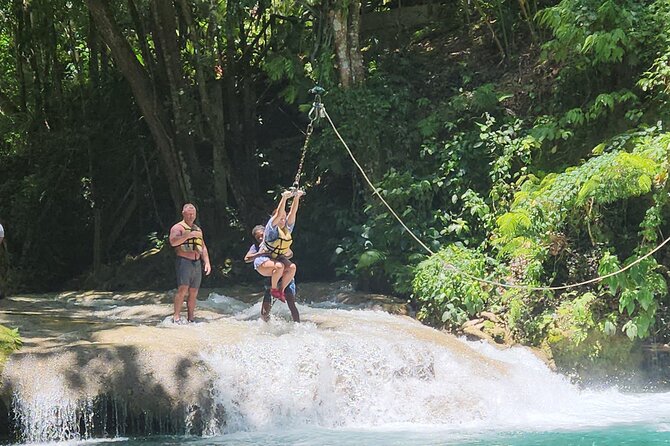 Bluehole and Bamboo Rafting from Montego Bay - White River Bamboo Rafting: calm pace, captain entertainment, optional limestone massage