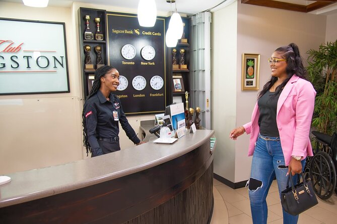 Club Kingston VIP Lounge & Priority Entry at Norman Manley - Wi-Fi and business center perks, plus the tablet break