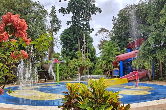 Dunn's River Fall's - Discovery Bay rest stop: stretch, restroom, and get ready
