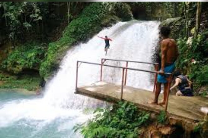 Dunn's River Falls and Blue Hole Secret Falls Combo Daytrip - Blue Hole in Ocho Rios: Limestone Sinkhole Water Plus a Secret Waterfall Path