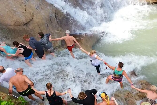 Dunn's River Falls & Blue Hole Combo Tour from Ocho Rios - The Jerk Shack Lunch Stop and Ocho Rios Market Shopping
