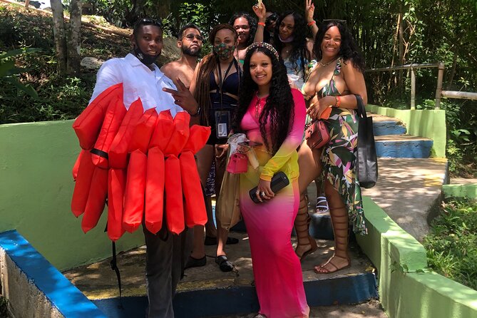 Explore Montego bay Jamaica toMartha Brae Rafting &Blue Hole Tour - Guide-led experience: Leon, Delano, and Ryan set the tone