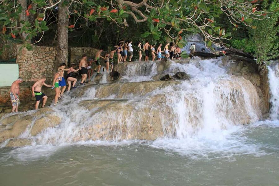 Falmouth: Dunn’s River Falls & Bamboo Beach Club VIP Access - Water shoes, slippery rocks, and how to stay steady