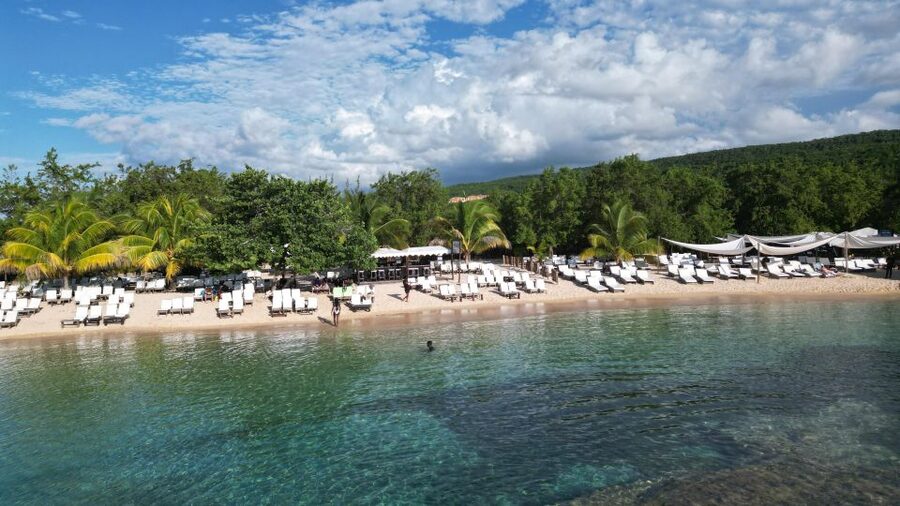 Falmouth: Jungle River Tubing & Bamboo Beach Club VIP Access - The beach itself: small, clean, and good for a reset