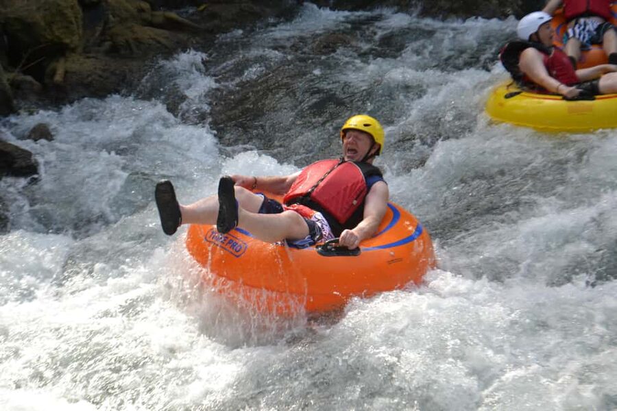 Falmouth: Jungle River Tubing & Bamboo Beach Club VIP Access - The jungle river tubing part: what the float feels like