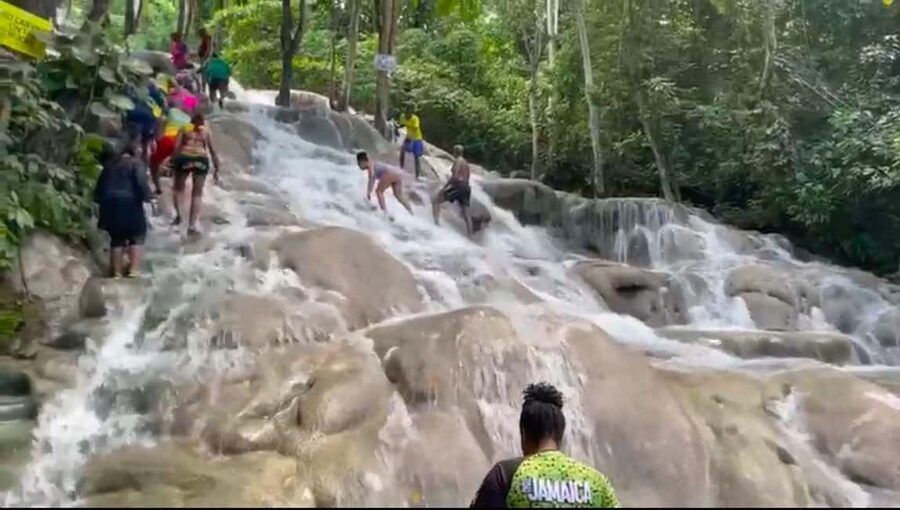 From Ocho Rios / Runaway Bay: Day Trip to Dunn's River Falls - How hard is this really? Fitness, footwear, and who should skip it