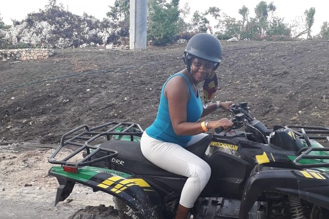 Full Day ATV, Ricks Café, Beach and Shopping Tour from Montego Bay - Green Island ATV: muddy thrills and obstacle-style trail time