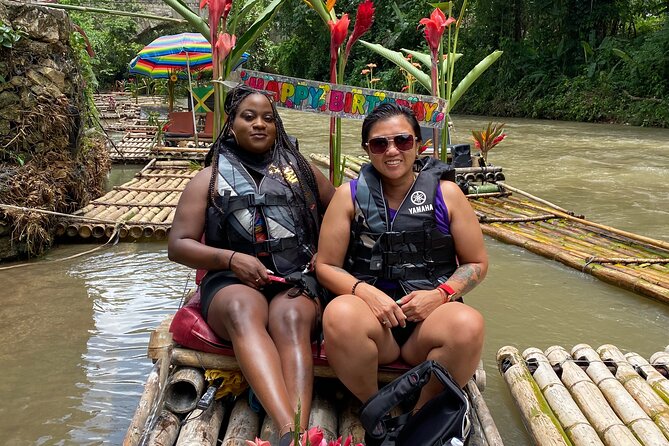 Great River Raft and Full Limestone body Massage In Montego Bay - Bamboo rafting on a 30 ft handmade raft, slow and scenic