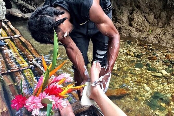 Great River Rafting and ATV Tour from Montego Bay - Lethe River rafting on bamboo, with a limestone foot massage stop