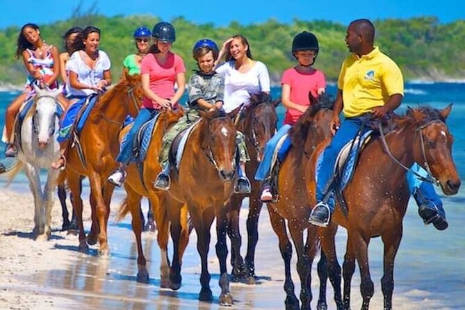 Horse Back riding Excursion - The big payoff: riding your horse into Mammee Bay’s ocean water