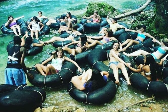 Horseback Ride, Blue Hole, Secret Falls, River Rafting & Tubing - White River Tubing Through the Jungle, With Mild Class II Rapids