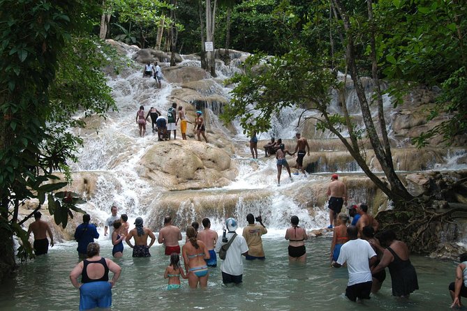 Jamaica Dunn's River Falls Party Cruise with Snorkeling - Snorkeling stop at the reef: gear included, time limits possible