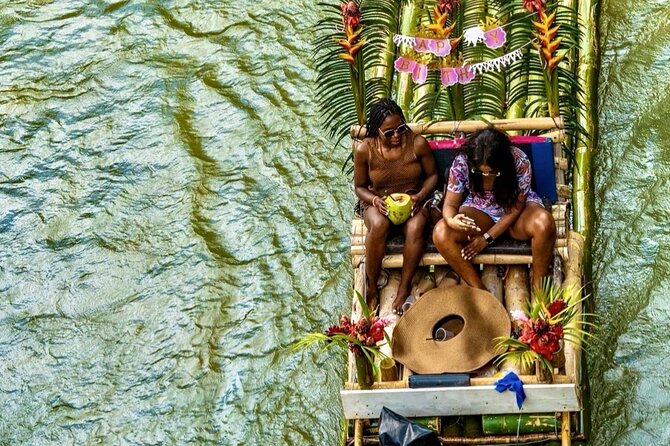 Jamaica’s #1 Bamboo Rafting Experience in Montego Bay + Massage - On the water: what 2 hours on a bamboo raft feels like