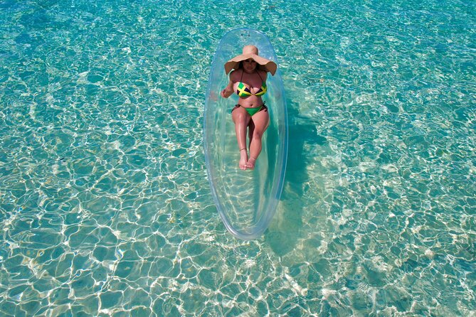 Jamaica’s #1 Luxury Clear Kayak Drone Photoshoot - The crystal clear kayak moment, where the water becomes part of the photo