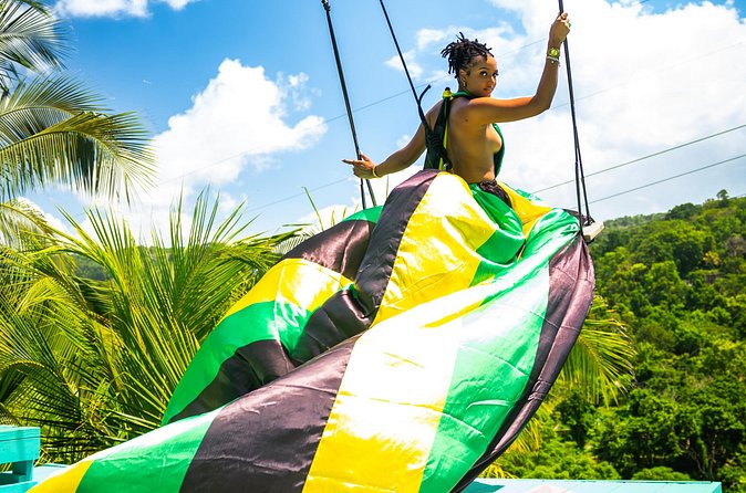 Jamaica Swing Drone Photoshoot with Dress Lunch and Transport - Drone Footage and Edited Photos: What You Actually Get