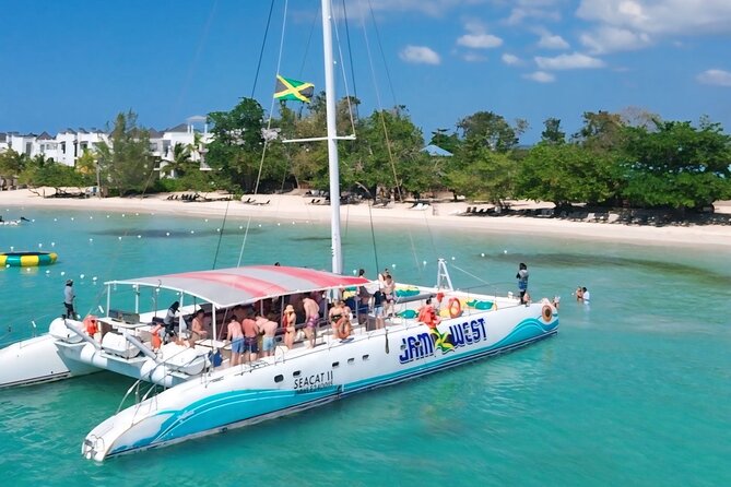 Jamwest Beach Negril Family Catamaran Cruise Pick up from Lucea - Negril Time On the Route: Coastal Views Without a Big Commitment