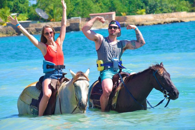 Jamwest Negril Zipline and Horseback Combo - The zipline moment: flying over the jungle canopy with real safety checks