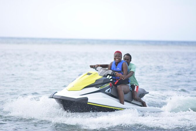 Jet Ski & River Rafting with Limestone Foot Massage from Montego Bay - Jet Ski on Montego Bay: fun, but expect boundaries