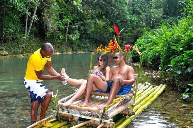 Lethe Bamboo River Rafting and Limestone Foot Massage Experience - Your 50-minute bamboo raft ride on the Lethe River