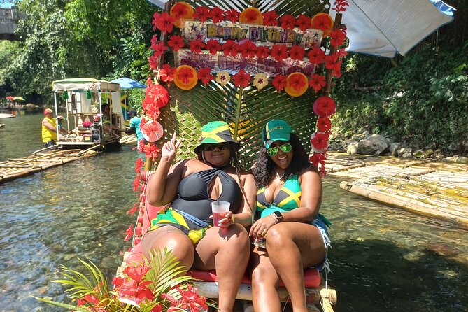 Lethe River Rafting Travel from Montego Bay w FREE Rum Punch - Meet your guide energy, including David’s birthday-level effort