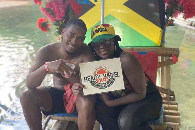 Lethe River Rafting Travel from Montego Bay w FREE Rum Punch - Riverbank bar time and the optional limestone massage