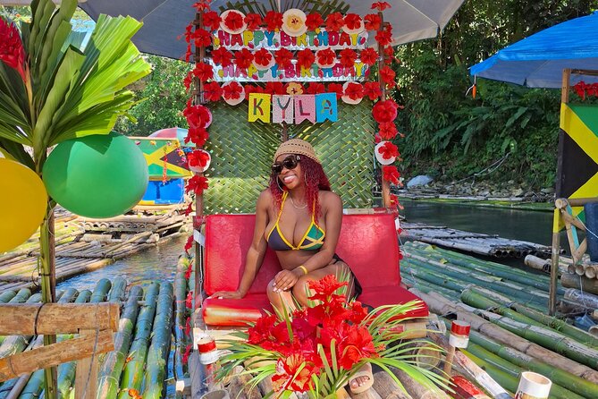 Montego Bay: Bamboo Rafting with Limestone Massage & Shopping - Music, swimming, and the jerk chicken or fish stop