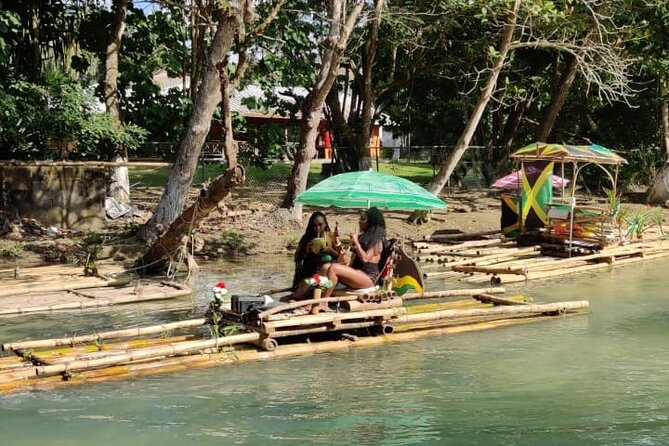Montego Bay Bamboo River Rafting Limestone Foot Massage - On the water: bamboo boat rafting with a captain who sets the pace
